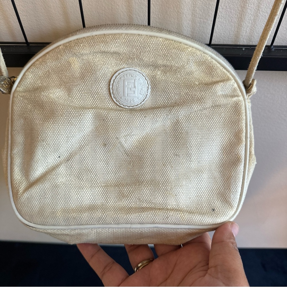 Fendi‎ Vintage Crossbody Canvas Small Very Distressed